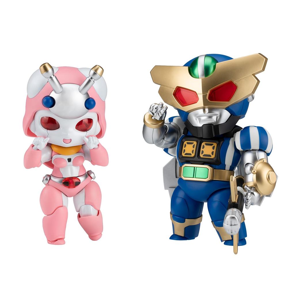 Wave Tachibana Neko Kogyo QOSMOS Series Bee Robo Kabutack Captain Borg & Tentrina Set, Non-Scale, Ap