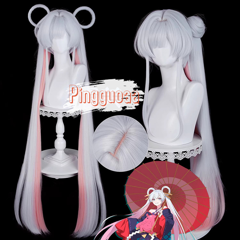 คอสมิคเจ้าหญิง คายะ! Tsukimi Yachiyo คอสเพลย์วิกผม 115 ซม./85 ซม.ยาวผมหางม้า Yaki ความร้อนทนผมสังเคราะห์
