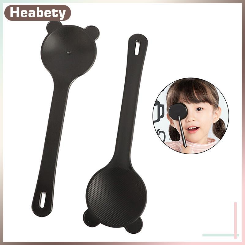[ Heabety] 1PCS Eye Occluder Professional Bear Shape Handheld Optometry Tool Eye Occluder Blo Plate For Vision Test พร้อมการสอบสายตาขนาด [COD]
