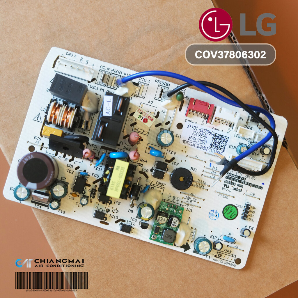 COV37806302 แผงวงจรแอร์ LG แผงบอร์ดแอร์แอลจี แผงบอร์ดคอยล์เย็น อะไหล่แอร์ ของแท้ศูนย์