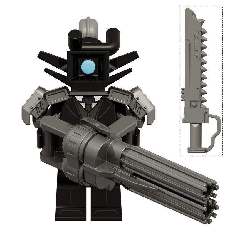 ห้องน้ํา Man และ Monitor vs กล้อง Man Cat Ear Monitor TV Man KDL834 ประกอบอาคารบล็อกของเล่นเด็ก 2.3