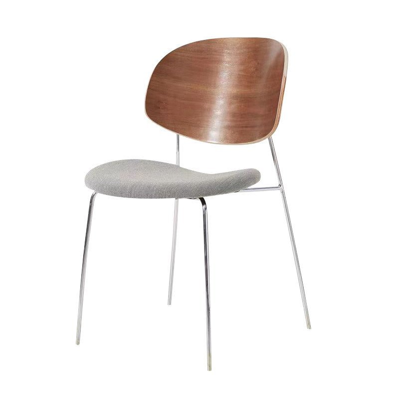 Nordic Designer หนัง Cafe เก้าอี้อิตาเลี่ยนหรูหราโค้งสบายโมเดิร์นเก้าอี้รับประทานอาหารไม้ Venue Gues