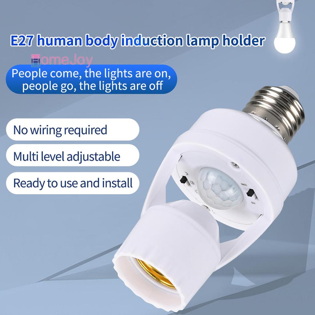 [HomeJoy-t] 360 องศา Human Induction Motion Sensor โคมไฟ Soet ฐาน AC85-265V Delay Time Switch E27 ฐา