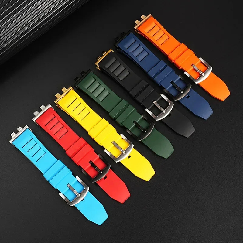 สายนาฬิกาสําหรับ casio g-shock GMW-B5000 GM-B2100 GMB2100 GMC-B2100 MRG-B2100D fluororubber นาฬิกา b