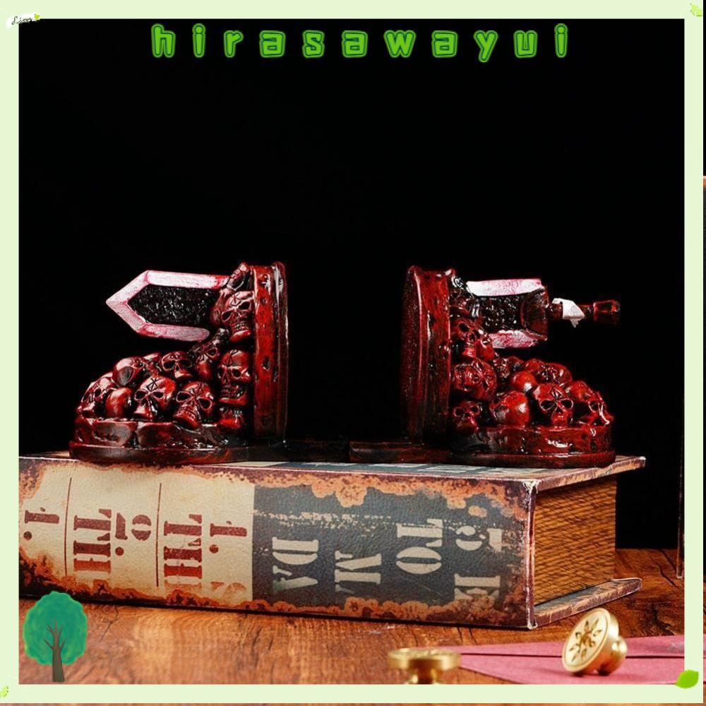 HIRASAWAYUI Furious Dragon Slayer Bookend, Craft Non-slip Berserk Bookends, Retro Resin ฐานทนทาน Dra