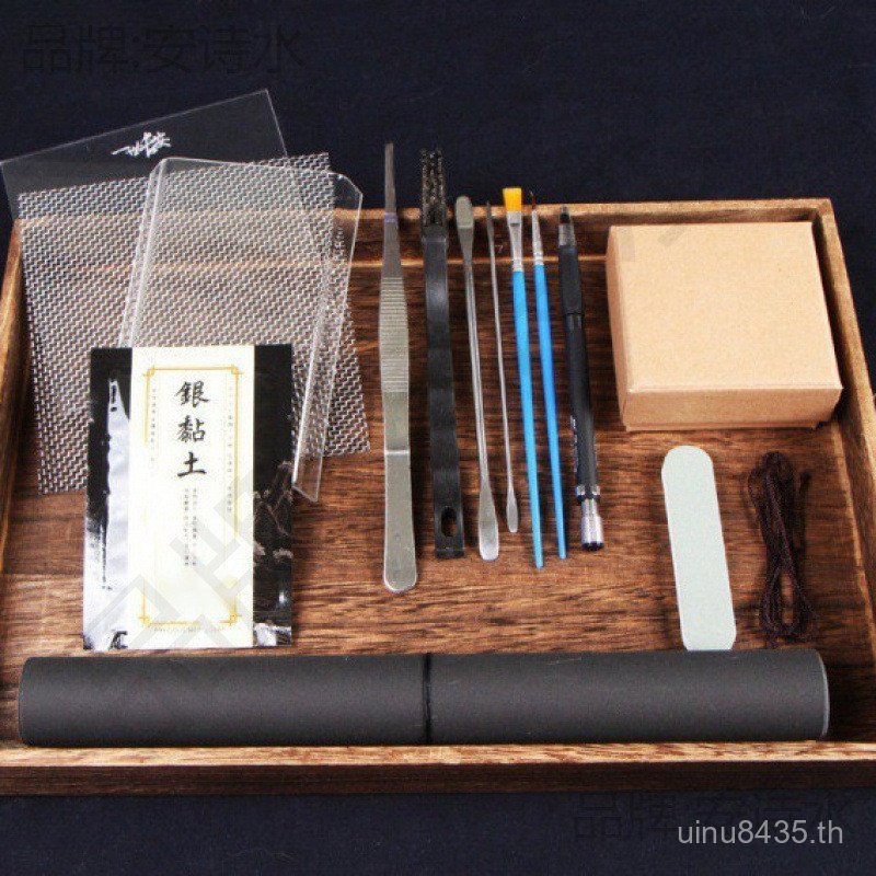 จี้เงินบริสุทธิ์ 999 สร้างเองได้ แหวนปั้นดินเหนียว DIY NC56