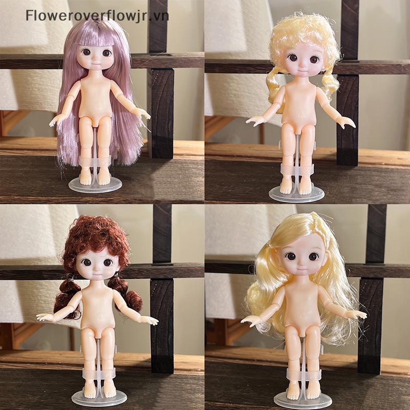 FJR 1 ชิ้น 16 ซม. ตุ๊กตาแสดงออกที่แตกต่างกัน, น่ารัก 1/8 ตุ๊กตา BJD, 13 ข้อต่อเคลื่อนย้ายได้ตุ๊กตาสา