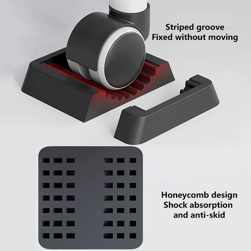 Form & Art 1PC เก้าอี้ Roller ฟุต Anti-slip Mat เก้าอี้สํานักงานล้อเฟอร์นิเจอร์ล้อถ้วยไม้เนื้อแข็งชั