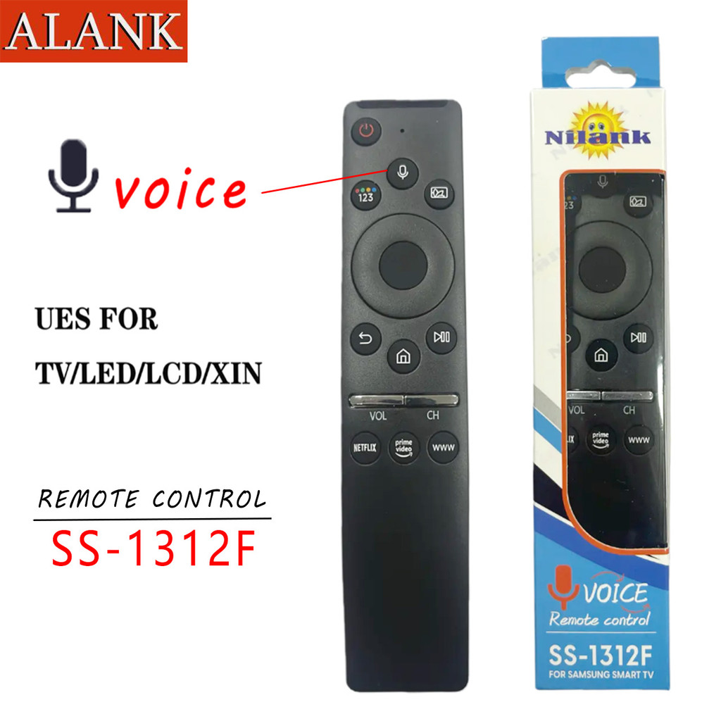 ALANK เหมาะสําหรับ Samsung สมาร์ททีวีรีโมทคอนโทรล BN59-01312F QLED Ultra HD 4K 8K