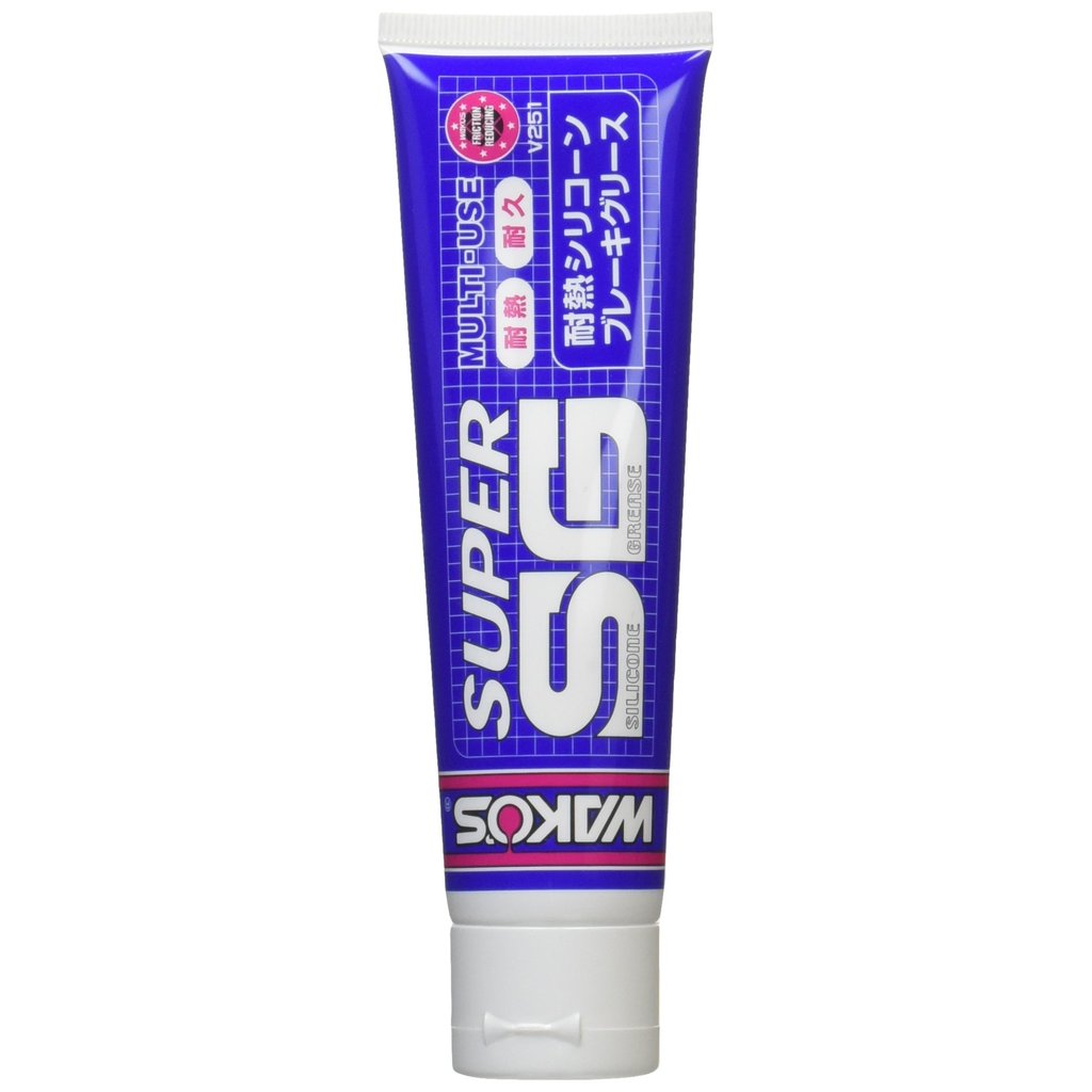 Wako's SSG Super Silicone Grease Tube, Heat Resistant Silicone Brake Grease, 100g V251. Perfect for 