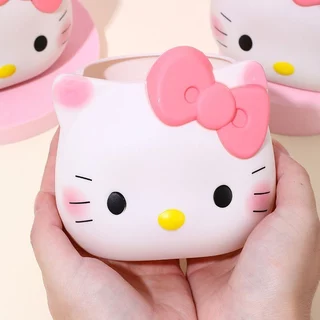 ที่ใส่ปากกา ที่ใส่แปรงแต่งหน้า ลายคิตตี้ กล่องเก็บของตั้งโต๊ะ การ์ตูน น่ารัก สำหรับนักเรียน ของขวัญ