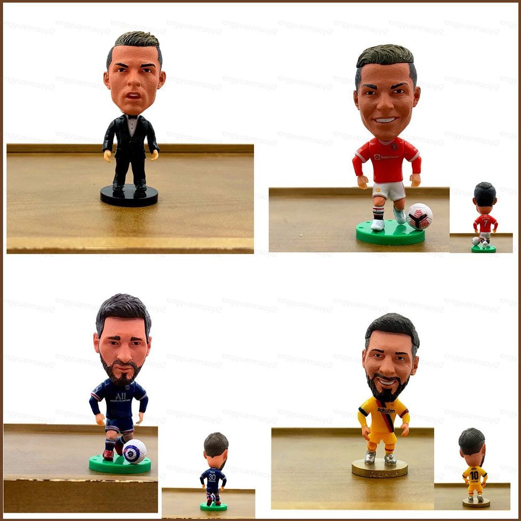 ZY2 ฟุตบอล star Action Figure Lionel Messi Cristiano Ronaldo ตุ๊กตาของเล่นสําหรับของขวัญเด็กคอลเลกชั