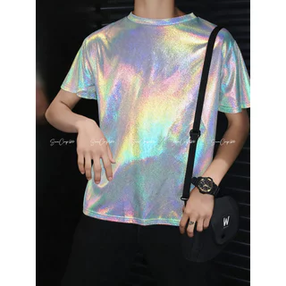 UNISEX (ผู้ชาย/OVERSIZE) พร้อมส่ง G-Spot (Xs-6XL) เสื้อโฮโลแกรม เล่นแสง เสื้อกีฬาสี ตรีมอวกาศ เล่นแสงกลางคืน เสื้อตรีม