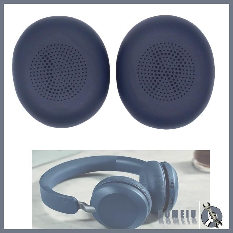 HOMEIU 2 ชิ้นหนังโปรตีนแผ่นรองหูฟังสําหรับ Elite 45h Evolve 2 65 Evolve2 65 MS UC หูฟัง
