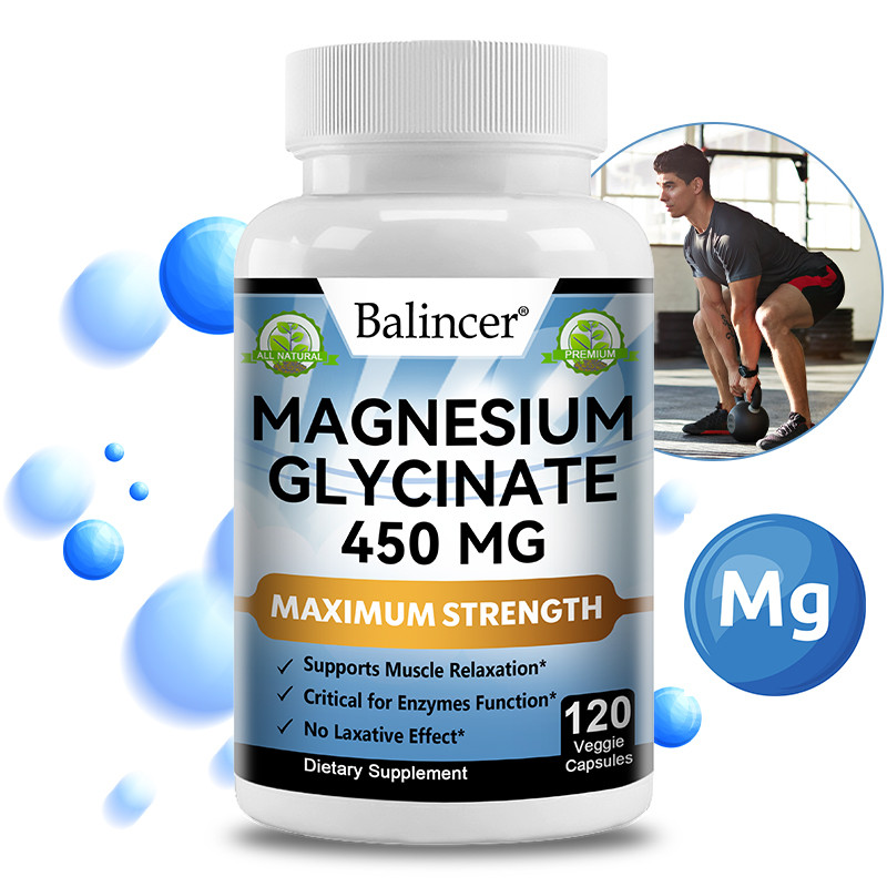 Balincer Magnesium Glycine แคปซูลอาหาร รองรับระบบภูมิคุ้มกันและสุขภาพหัวใจ รักษาอารมณ์สงบ รองรับผ่อนคลายกล้ามเนื้อ