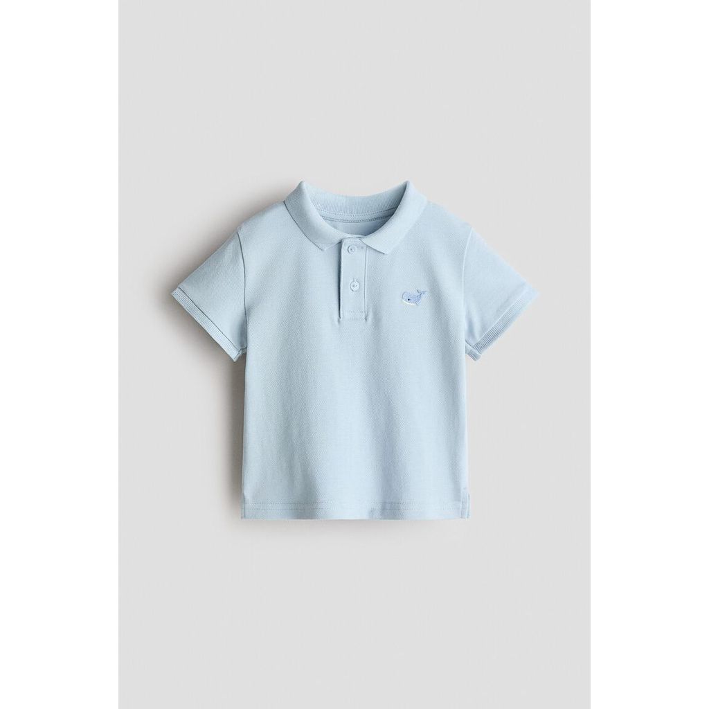 H&M(เอชแอนด์เอ็ม) เสื้อโปโลตกแต่งปักลาย เด็กทารก 1316165_1