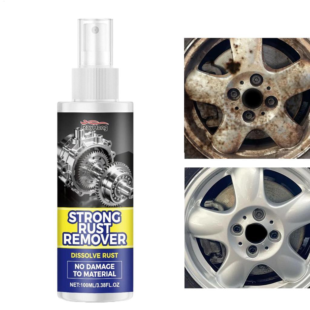 รถ Rust Remover 100ml คราบสนิม Converter ทําความสะอาดรถเหล็กผง Converter สําหรับเครื่องจักรอุตสาหกรร