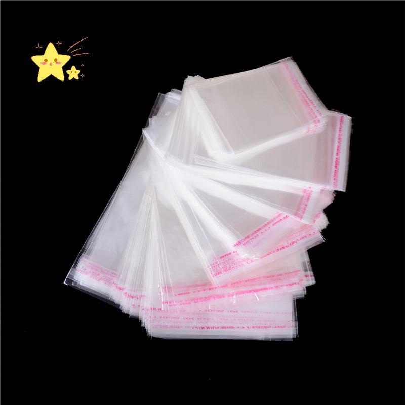 [JBTH] 100 ชิ้น/ถุง OPP Clear Seal Self กาวเครื่องประดับพลาสติก Home Paing กระเป๋า [JB]