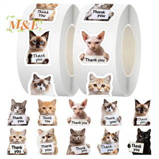 [M&E] 500 ชิ้นสุนัขแมวขอบคุณ Stiers ม้วนน่ารักลูกสุนัขป้ายกา…