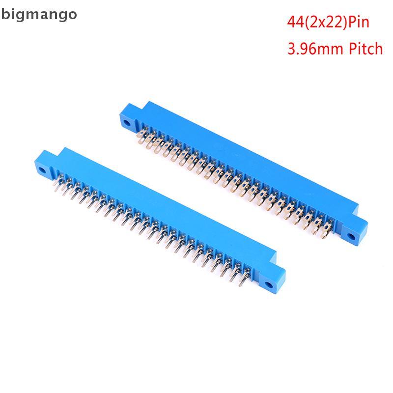 [bigmango] ขั้วต่อขอบการ์ด PCB 1x dual 2 X 22 PIN 44 Pin 3.96mm gold slot บัดกรี soet New Stock