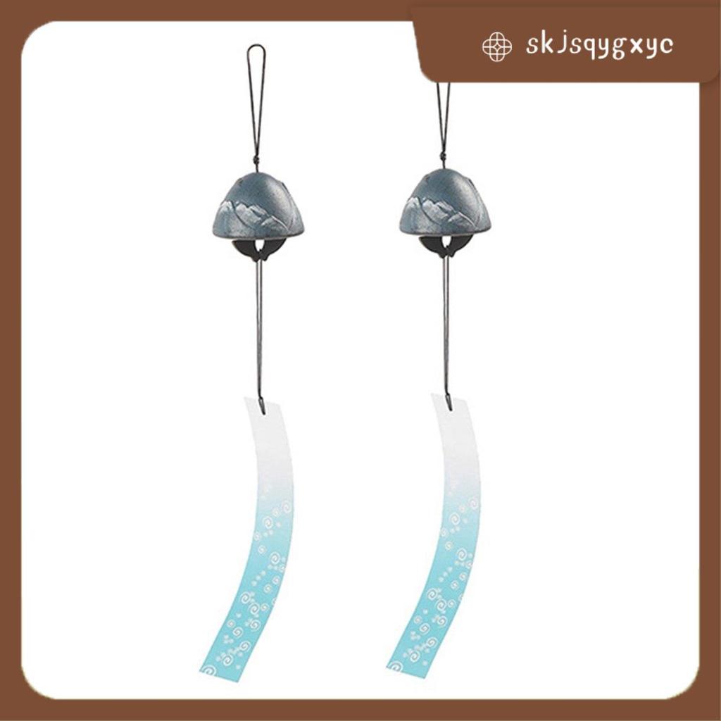 skjsqygxyc Blue Japanese Wind Chime Southern Cast Iron Rock Wind Chime บ้านที่สวยงาม Charm Chime ติด