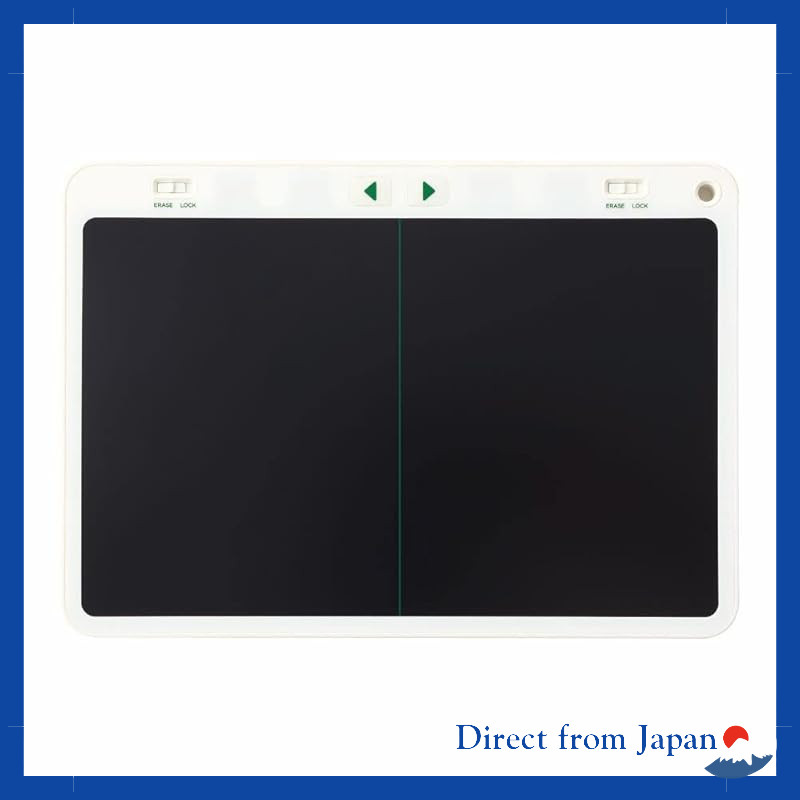 Kingjim Boogie Board 9-Inch Electronic Notepad, Dual Screen Model with Replaceable Battery, BB-16 Wh