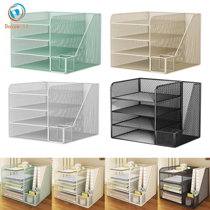 [Dovewill] Desktop Organizer ชั้นวางหนังสือชั้นเก็บเอกสารสําหรับหอพักนักเรียนสํานักงาน