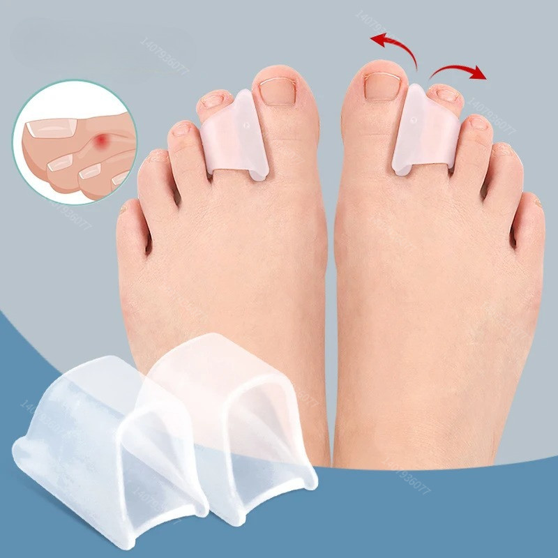 1 คู่ Hammer Toe Straightener Hammertoe Corrector สําหรับ Curled Crooked Bent และ Claw Toe Lift Top 