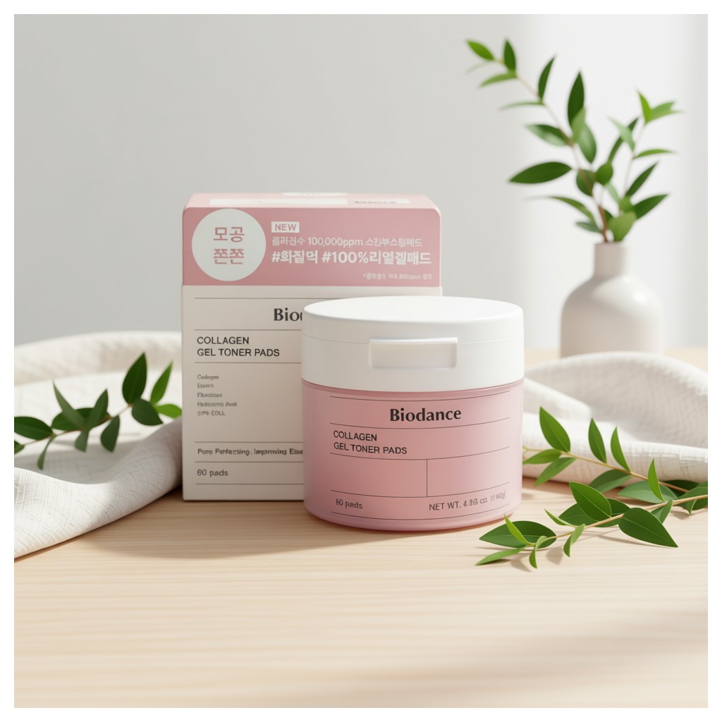 [biodance] Collagen Gel Toner Pads 60 แผ่น 1 ชิ้น / แผ่นโทนเนอร์เกาหลี / Instant Moisture / ของแท้ 1
