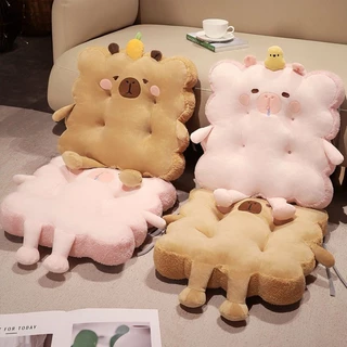 COD🔥Capybara🔥 เบาะรองนั่ง เบาะและพนักพิง เบาะรองนั่งเก้าอี้ นุ่มมาก น่ารักมาก