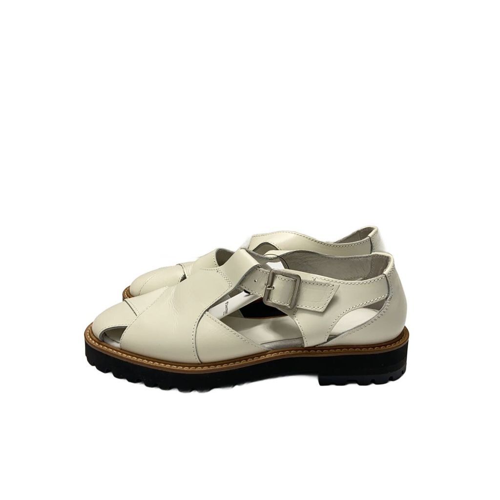 YOHJI YAMAMOTO Sandals 3 WHT leather YS-E06-711 Direct from Japan Secondhand