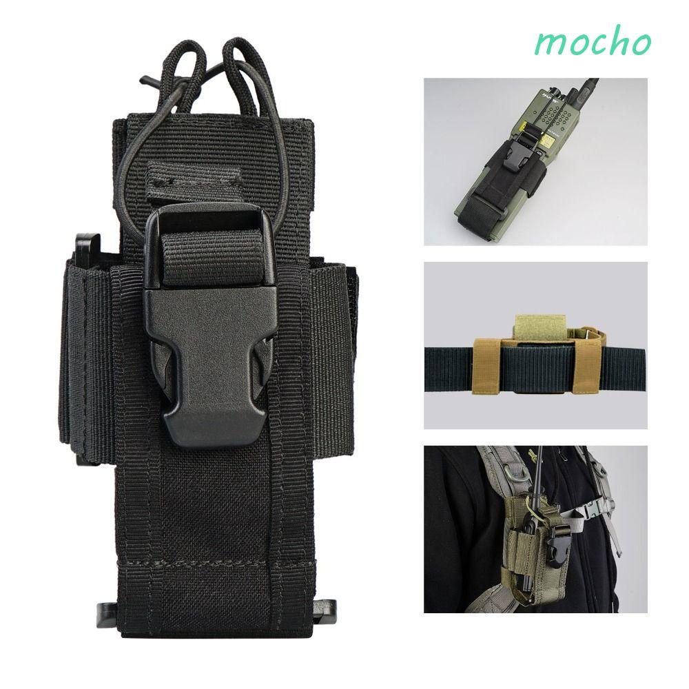 MOCHO Walkie-Talkie กระเป๋าไนลอน 1000D สําหรับตั้งแคมป์ พร้อมซอง MOLLE และช่องเก็บอุปกรณ์อินเตอร์โฟน