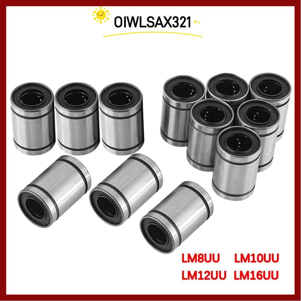 OIWLSAX321 Linear Ball Bearing สําหรับเครื่องพิมพ์เหล็กชุบนิกเกิล LM3UU LM4UU LM5UU LM6UU