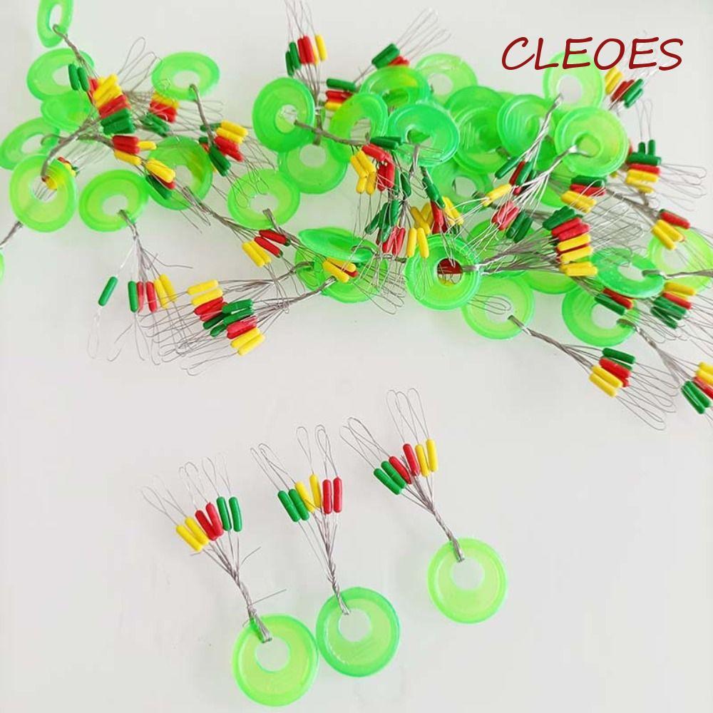 CLEOES 600pcs Fishing Space Beans สายตกปลา Tackle น้ําหนักเบาลอยยางตกปลา Stopper Bobber Stopper ตกปล