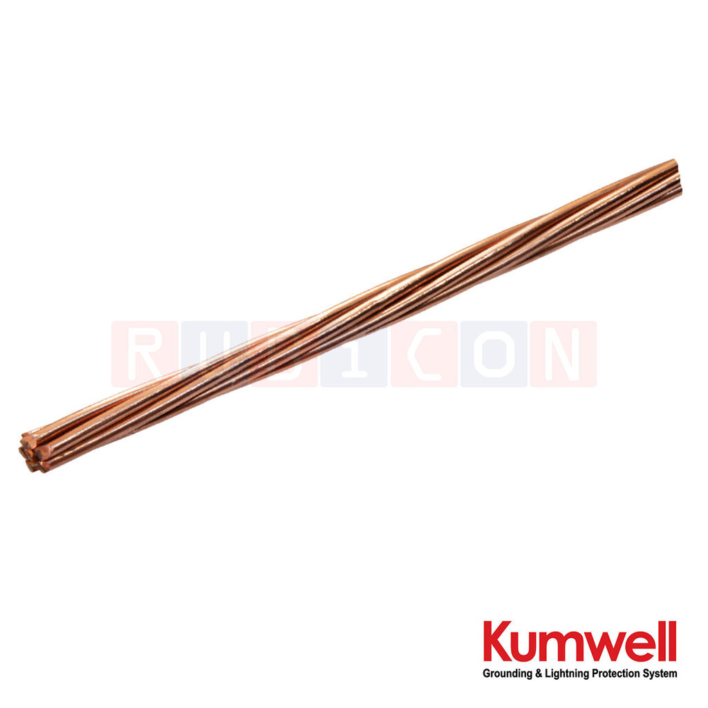 KUMWELL WE–COSS30–016 ลวดเหล็กเคลือบทองแดง (Annealed Copper-Clad Steel Wire) Conductor 4 AWG 7 wire 