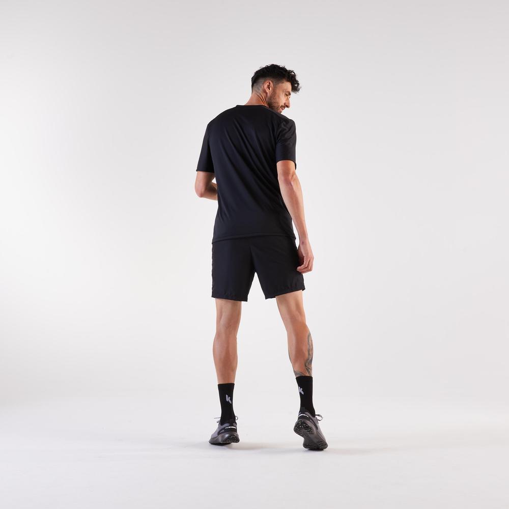 Decathlon Men'S Kiprun Run 100 Running T-Shirt เสื้อวิ่งสำหรับผู้ชาย รุ่น Kiprun 100 - Black - รูปที่ 4