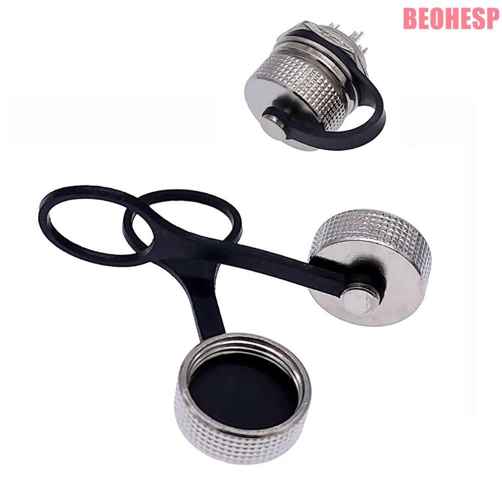 BEOEHESP หมวกโลหะฝุ่น, ยาง GX16 Aviation Connector Plug Cover, GX16 Dust Cap โลหะกันน้ําน้ําหนักเบา 