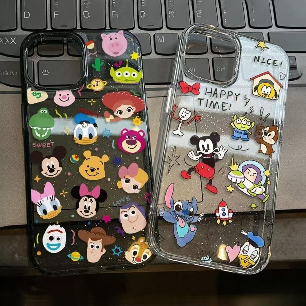 COD-ในไทย เคสไอโฟน เข้ากันได้กับ iPhone 1615ProMax 14 13 12 11 15 16 XSMAX X 7 Plus กรณีนุ่มน่ารัก ใสแวววาวด้วย TPUCase