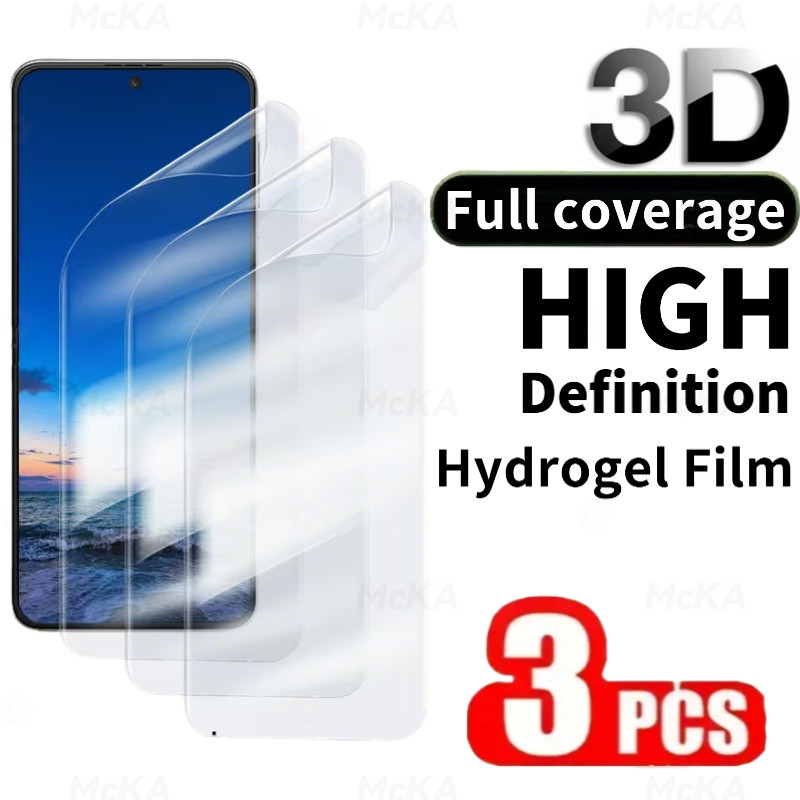 1/3PCS 3Dโค้งFull-Coverage HD Hydrogelฟิล์มสําหรับVIVO V70 V60 V60Lite V50Lite V50 V40 V40E V30 V30E V29 V29 V29E V27 V27 V25 ฟิล์มนุ่มHDอัตโนมัติป้องกัน