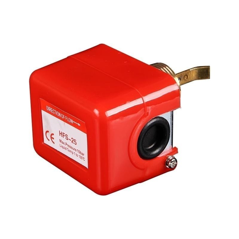 สวิตช์การไหล HFS-15 (1/2") / HFS-20 (3/4") / HFS-25 (1") ทองเหลือง/สแตนเลส 250V SPDT 5-15A สำหรับท่อ