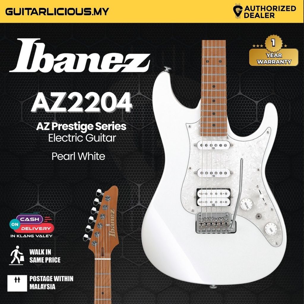 Ibanez AZ2204 AZ Prestige Series กีตาร์ไฟฟ้า - สีขาวมุก