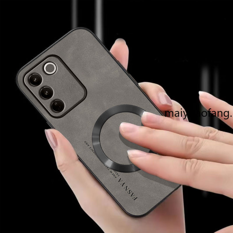 ปลอก VIVO V27 5g vivo v27e vivo v27 pro เคสโทรศัพท์ป้องกันการสั่นสะเทือนแหวนดูดแม่เหล็กฝาครอบป้องกันพร้อมขอบนุ่มและกันลื่นฝาหลัง ybpcxq