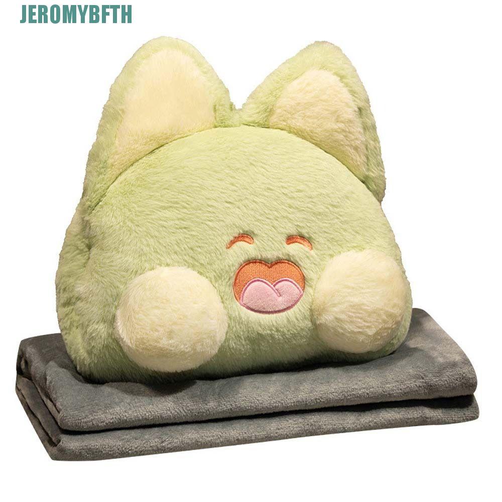 JEROMYBF มือหมอนอุ่น Dudu ใบหน้าสัตว์ตุ๊กตาของขวัญวันเกิดตกแต่งบ้าน Nap หมอนน่ารัก Dudu Meow เด็กของ