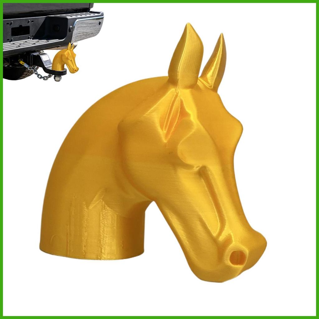 Trailer Hitch ฝุ่นตกแต่ง Horse Head Caps Trailer Hitch ป้องกันสําหรับรถยนต์ซีดานรถบรรทุกแผนที่ wipqs