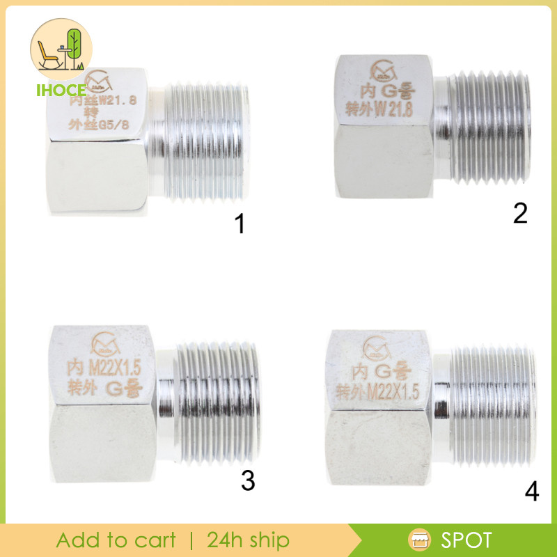 [Ihoce] Aquarium CO2 Tank กระบอกอะแดปเตอร์แปลง Bolt Nut สําหรับตัวควบคุม Co2, W21.8 ถึง G5/8 ,G5/8 ถ