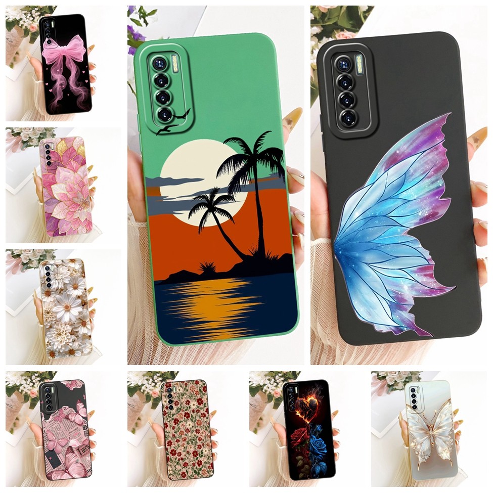 ปลอก Tecno Camon 17 Pro Cover แฟชั่นการ์ตูนน่ารักตลกทาสีซิลิโคนเคสโทรศัพท์ CG8 CG8h