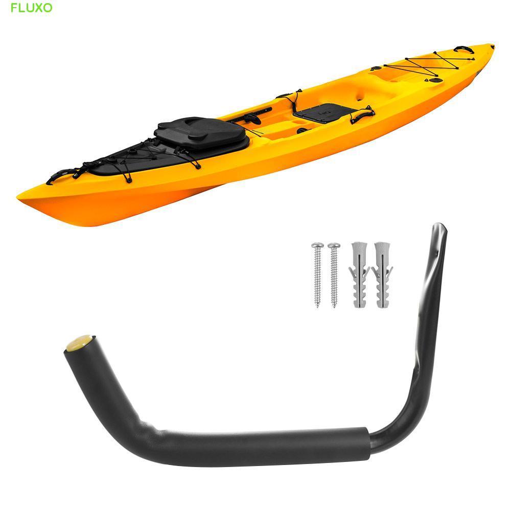 FLUXO Kayak Hanger,ติดผนังHeavy Duty Kayak Rack,กระดานโต้คลื่นแบบพกพาอเนกประสงค์โรงรถKayak Storage H