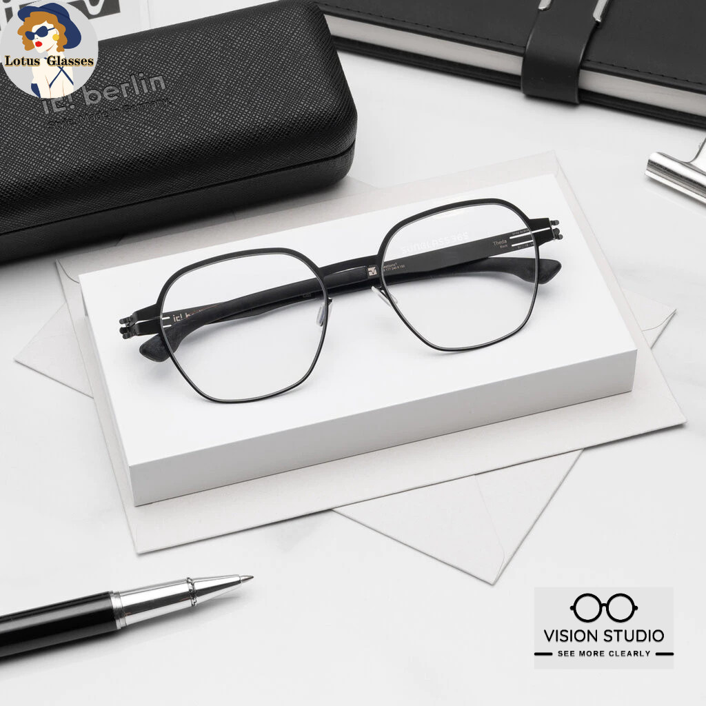 🍀กรอบแว่น IC BERLIN Theda Black