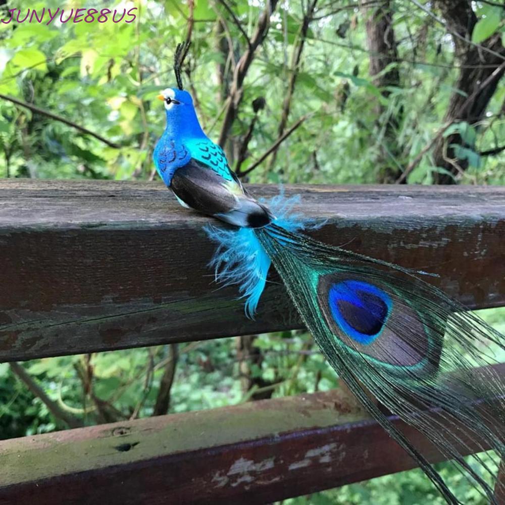 JUNYUE88US Emulation Bird Room ตกแต่งน่ารักงานแต่งงานบ้านสวนนกยูงปลอม