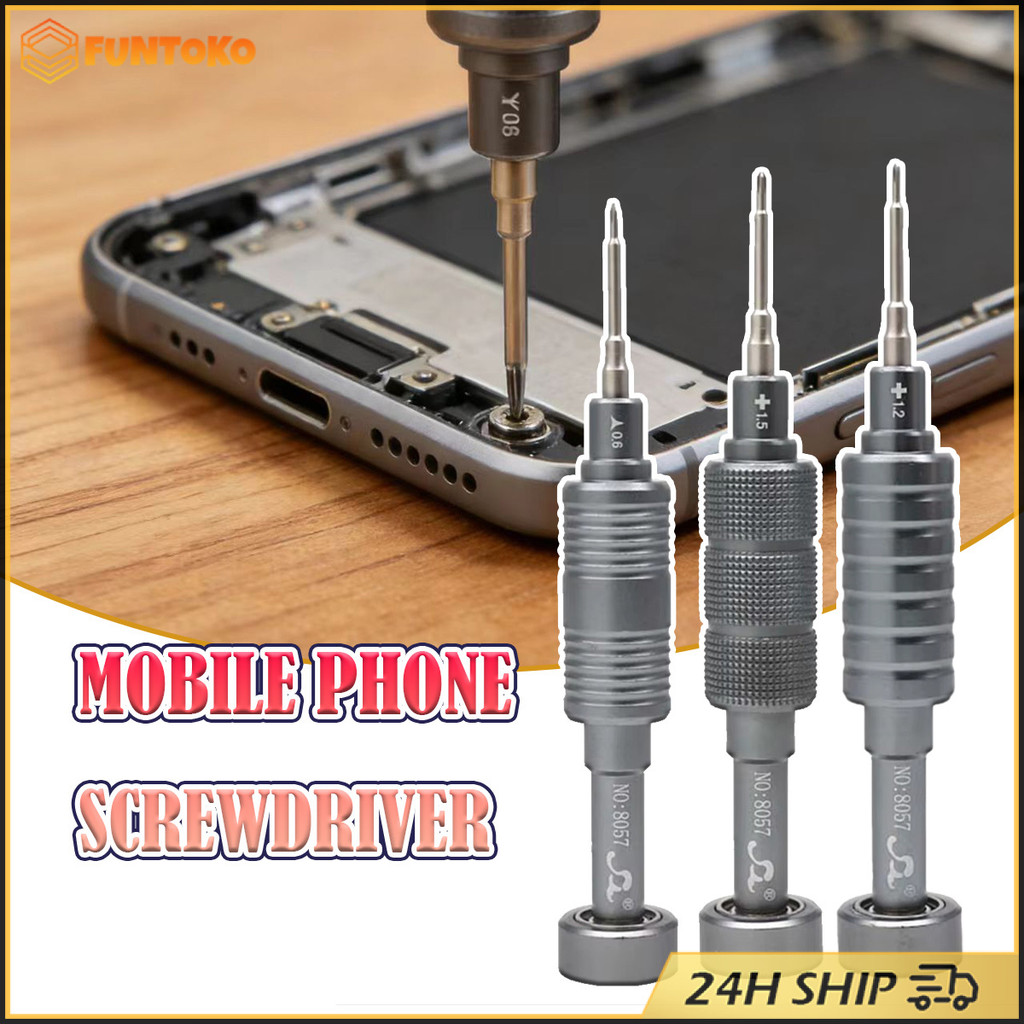 สินค้ามีคุณภาพ ไขควงซ่อมโทรศัพท์มือถือ 0.6MM 1.2MM 1.5MM เครื่องมือถอดชิ้นส่วนมือถือ แบบแม่เหล็ก วัสดุโลหะผสม แข็งแรง